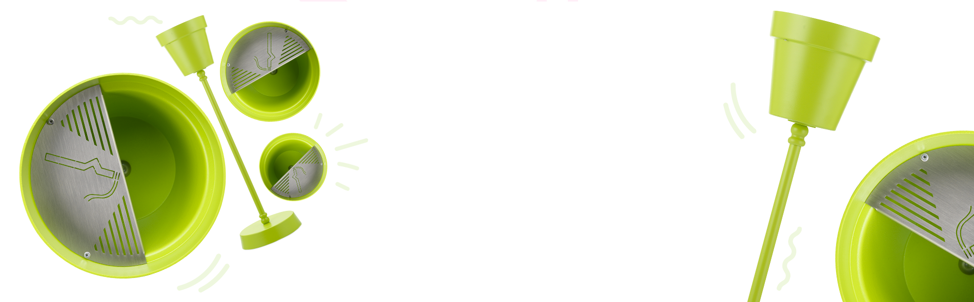 Spegni Sigarette da Esterno Colorati Bel-Fer